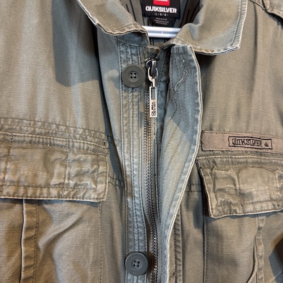Quiksilver Men's Olive Green Jacket - Picture 2 of 11